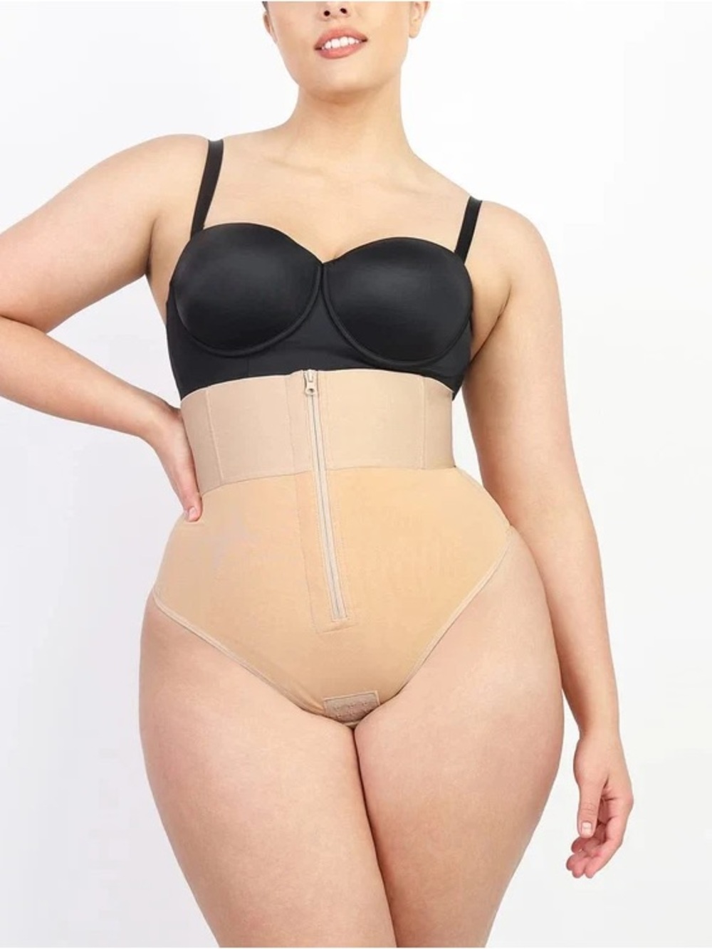 Shapellx Bare Essential AirSlim High-Rise Body Sculpting Thong Size Large NWT
